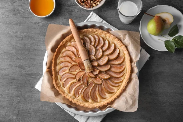 Tasty pear tart — Stock Photo, Image