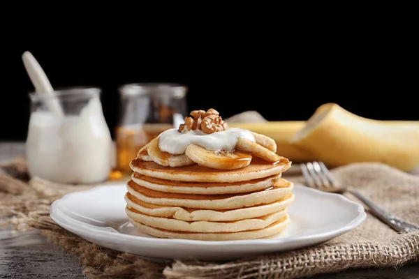 Frittelle di banana gustose — Foto Stock