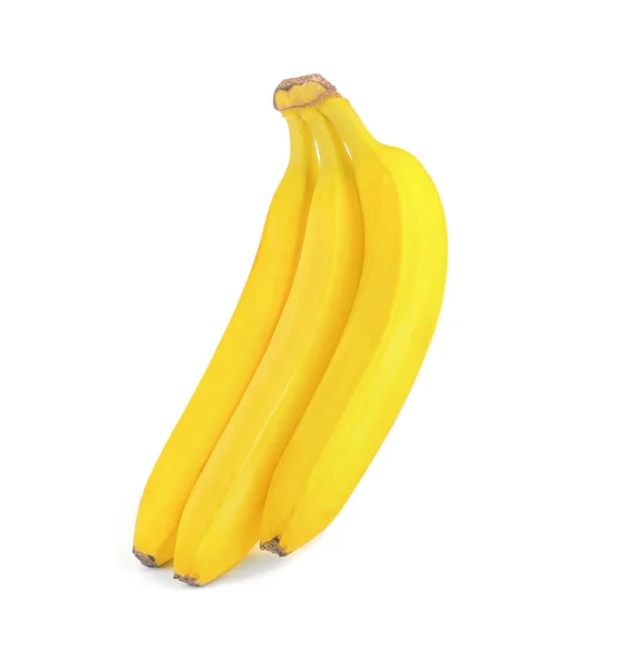Plátanos maduros aislados en blanco —  Fotos de Stock