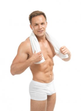 Sportif genç adam 