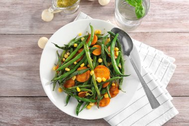 lezzetli taze fasulye