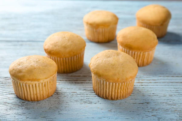 Složení s banánové muffiny — Stock fotografie