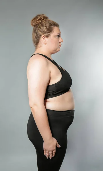 Overweight young woman — Stock Photo, Image