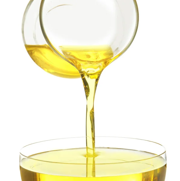 Pouring cooking oil — Stock Photo, Image