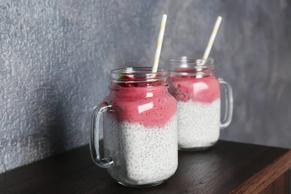 Smoothie z nasion chia — Zdjęcie stockowe