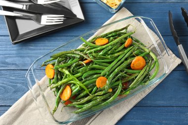 fasulye, havuç dilimleri