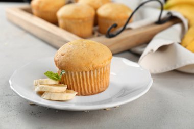 Muzlu muffin tablo ile plaka