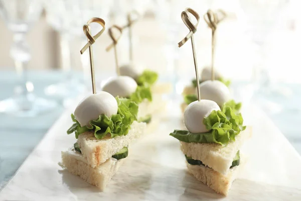 Mini sándwiches para baby shower — Foto de Stock