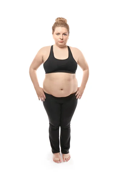 Overweight young woman — Stock Photo, Image