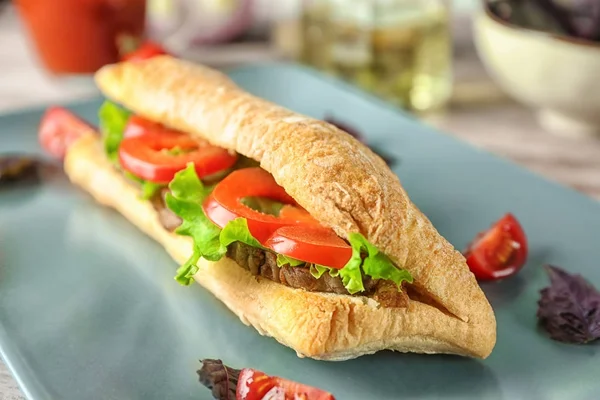 Lezzetli biftek sandviç