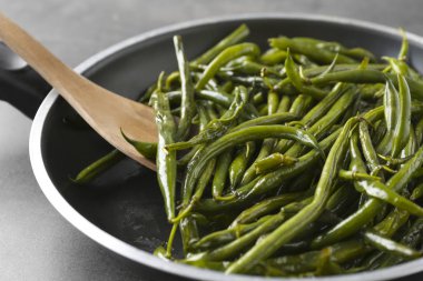 lezzetli taze fasulye