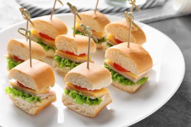 Bebek duş için mini sandviç 
