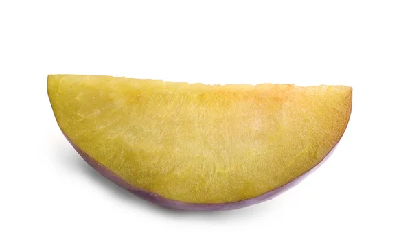 Slice of ripe plum — Stock Photo, Image