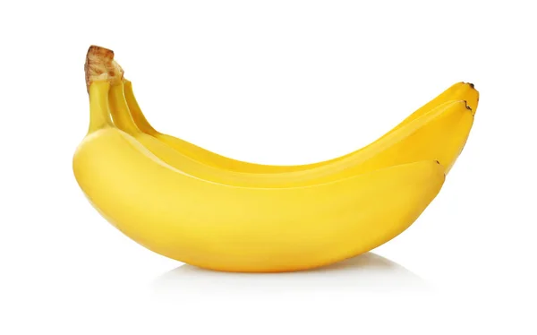Kilka bananów, na białym tle — Zdjęcie stockowe