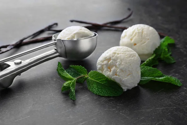 vanilla ice cream balls