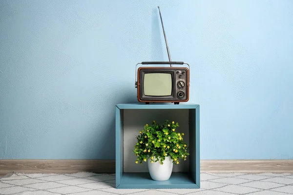 Vintage zestaw tv — Zdjęcie stockowe