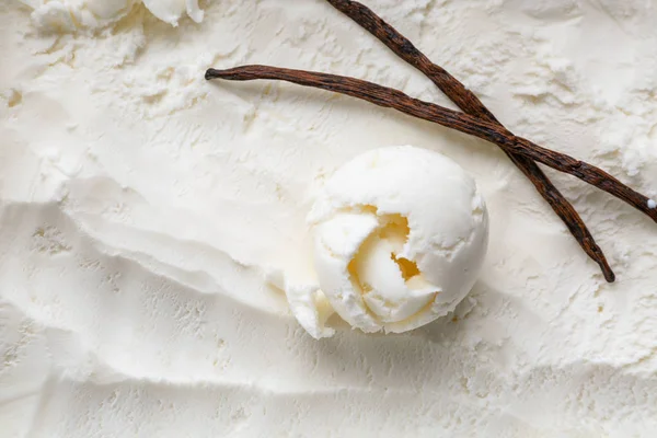 lezzetli vanilyalı dondurma