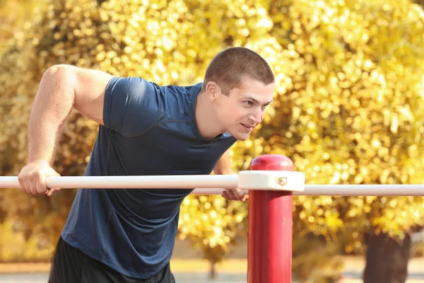 Sporty young man