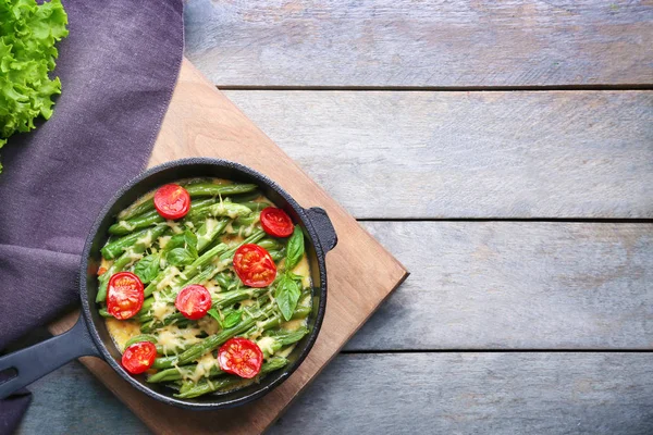 맛 있는 녹색 콩 캐 서 롤 — 스톡 사진