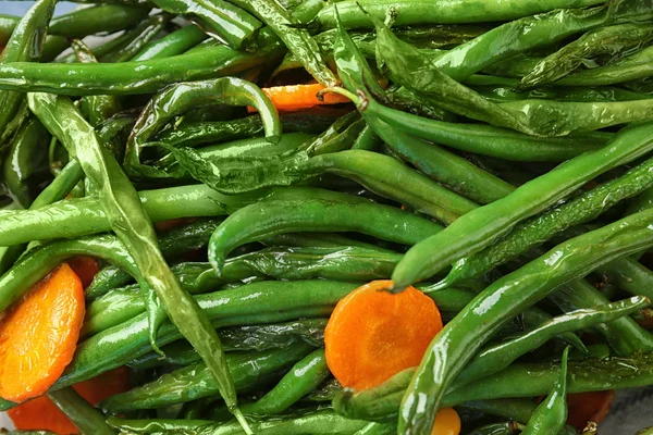 fasulye, havuç dilimleri