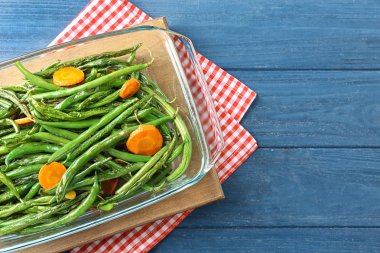 fasulye, havuç dilimleri