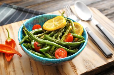 lezzetli taze fasulye