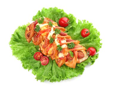 Soslu lezzetli pasta 