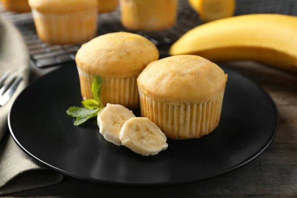 Saborosos muffins de banana — Fotografia de Stock