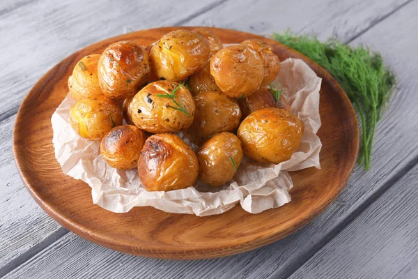 Tasty baked potatoes — Stock Photo, Image