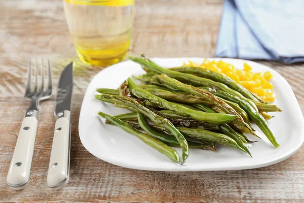 Läckra gröna bönor — Stockfoto