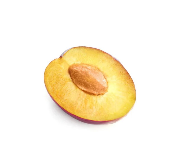 Half of ripe plum — Stock Photo, Image