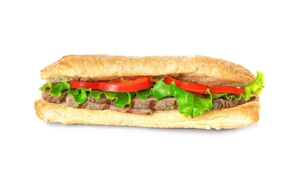 Lahodný steak sendvič — Stock fotografie