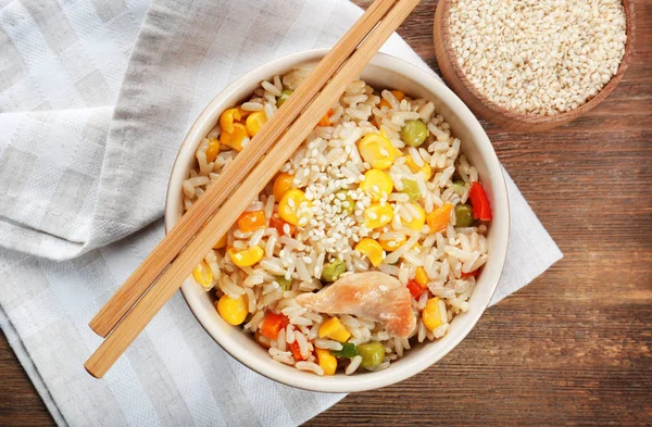 玄米と野菜 — ストック写真