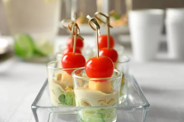 Appetizers for baby shower — Stock Photo, Image