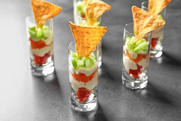 Appetizers for baby shower party — Stockfoto