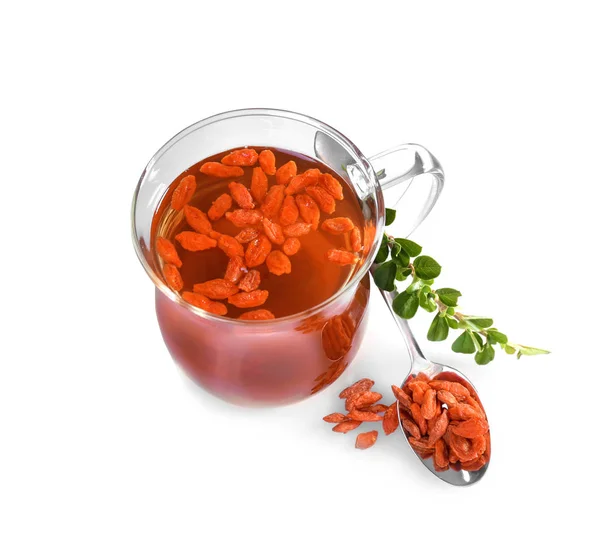 Composition with goji tea — Stock Photo, Image