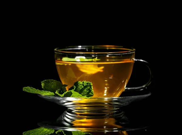 Cup of mint tea — Stock Photo, Image