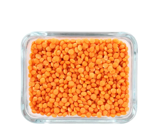 Ciotola con lenticchie sane — Foto Stock