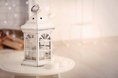 Noel için dekore edilmiş Oda