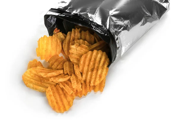 Kartoffelchips im Paket — Stockfoto