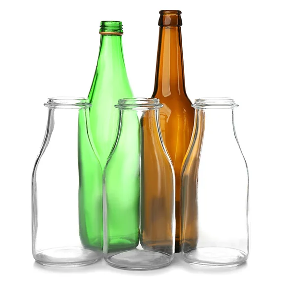 Empty glass bottles — Stock Photo, Image