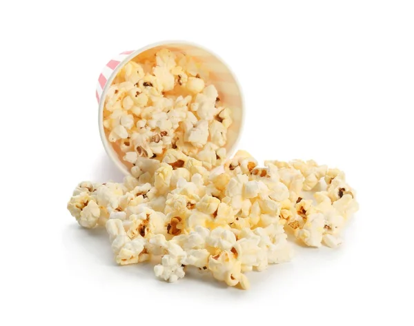 Papier beker en popcorn — Stockfoto