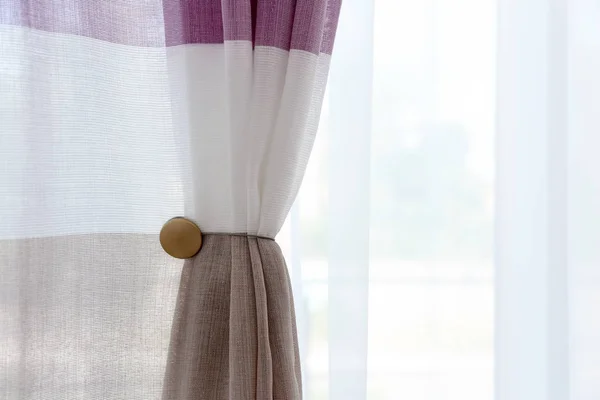 Beautiful colorful curtains — Stock Photo, Image