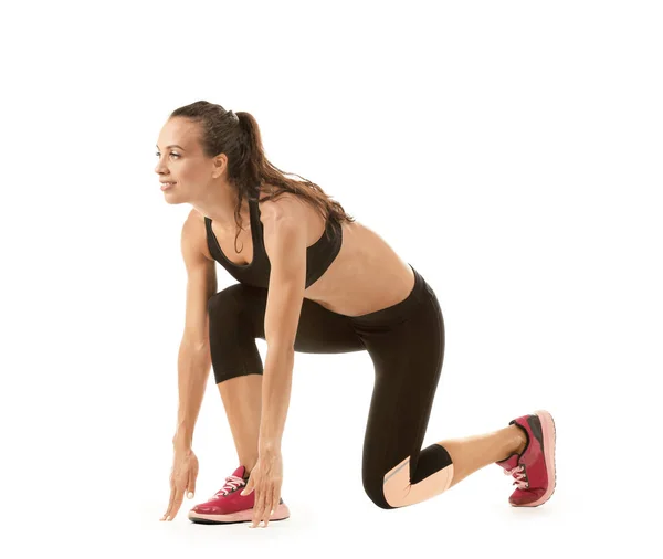 Beautiful young woman in sportswear — Stock Photo, Image