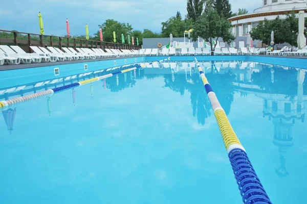 Lane in swimming pool, outdoors — Stock Photo, Image