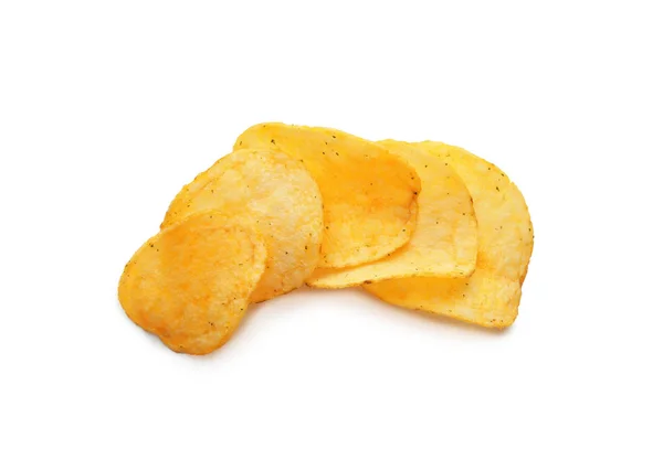Batatas fritas em branco — Fotografia de Stock