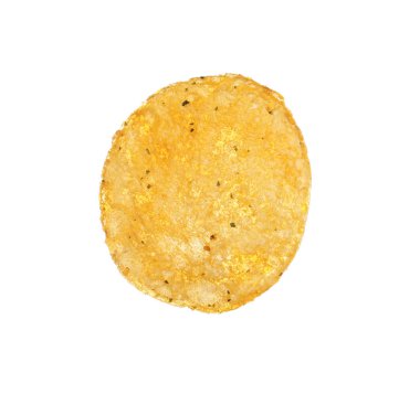 Beyaz üzerine patates cipsi  