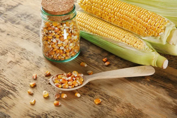 Composition with fresh corn — Stock Photo, Image