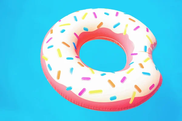 Donut gonflable coloré — Photo