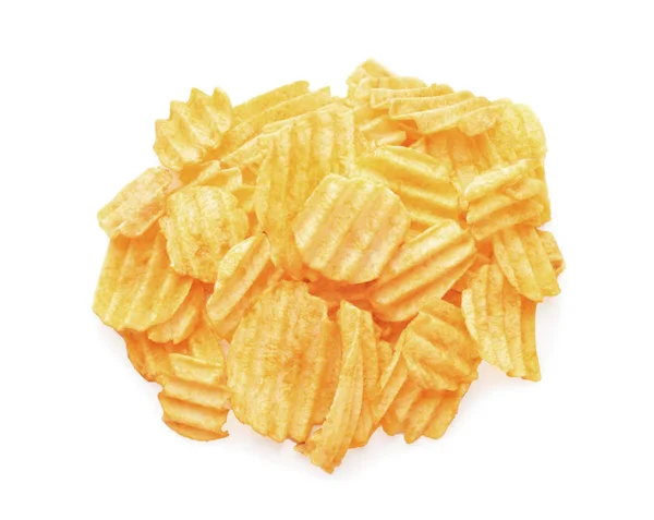화이트에 감자 칩 — 스톡 사진